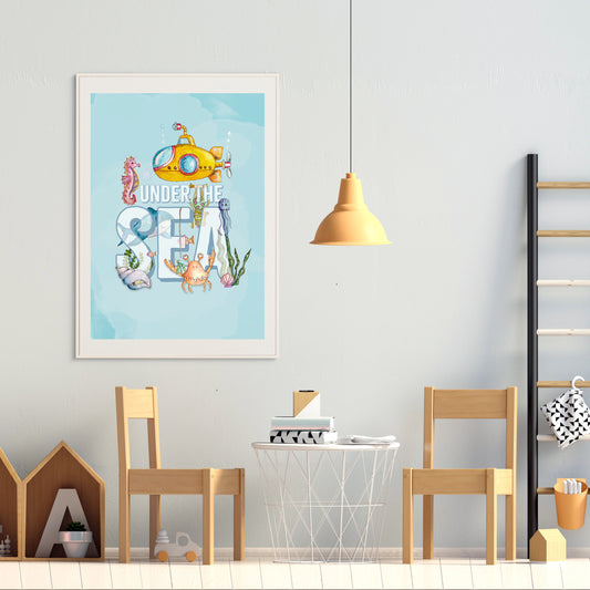 Under The Sea Illustrated Print